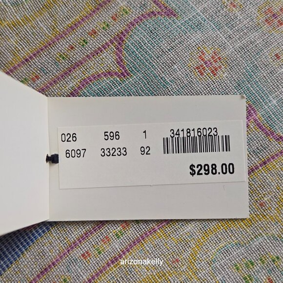 NWT Brooks Brothers Linen & Silk Oblong Scarf Lightweight Pastel - Picture 2 of 12